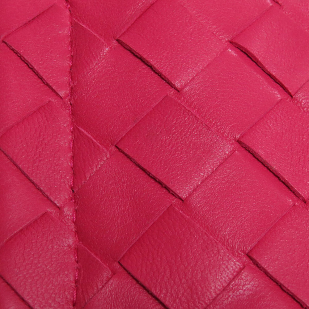 BOTTEGA VENETA Pink Leather Intrecciato Shoulder Bag - Picture 8 of 11